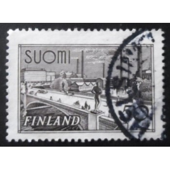 Selo postal da Finlândia de 1942 - Tampere Bridge U