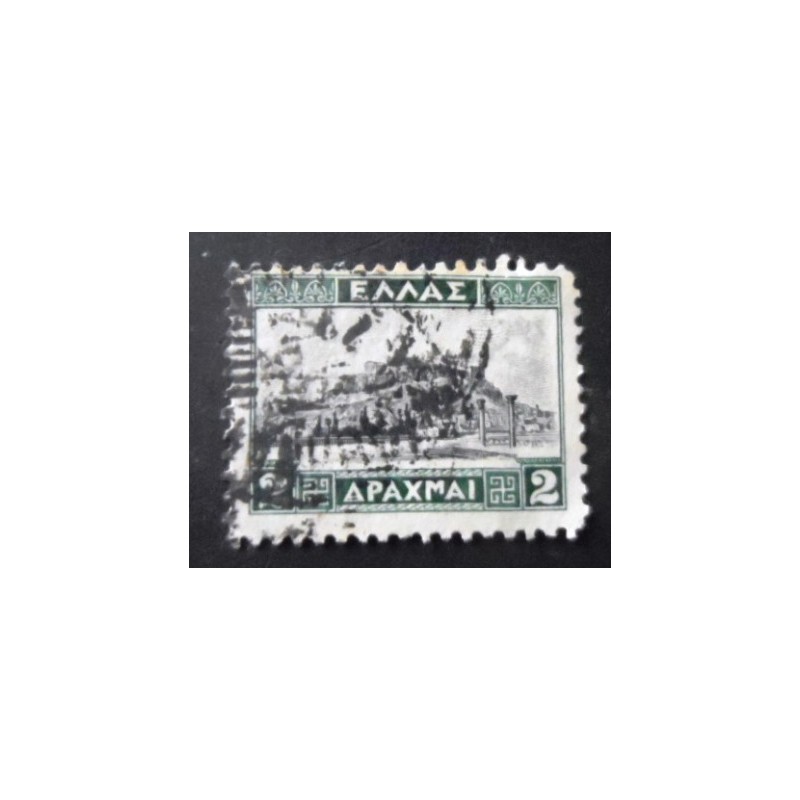 Selo postal da Grécia de 1933 Acrópole U