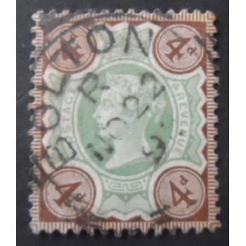Selo postal do Reino Unido de 1887 Queen Victoria