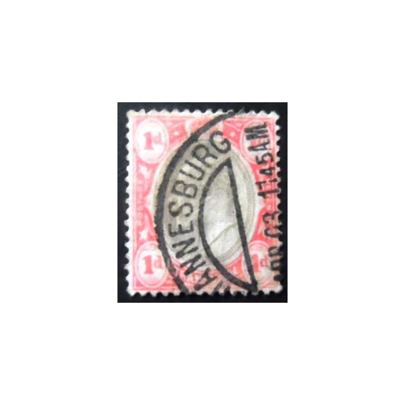 Selo postal de Transvaal de 1902 King Edward VII 1