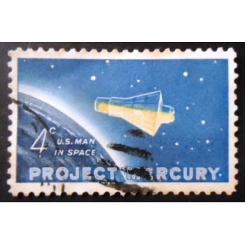 Selo postal dos Estados Unidos de 1962 Friendship 7 Capsule