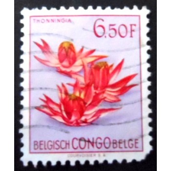 Selo postal do Congo Belga de 1952 Thonningia U