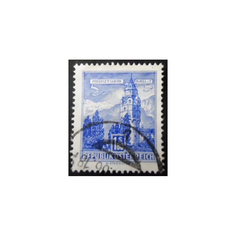 Imagem similar à do selo postal da Áustria de 1960 - Mint Tower U