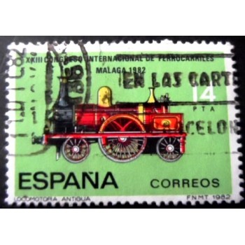 Selo postal da Espanha de 1982 International Railway Congress