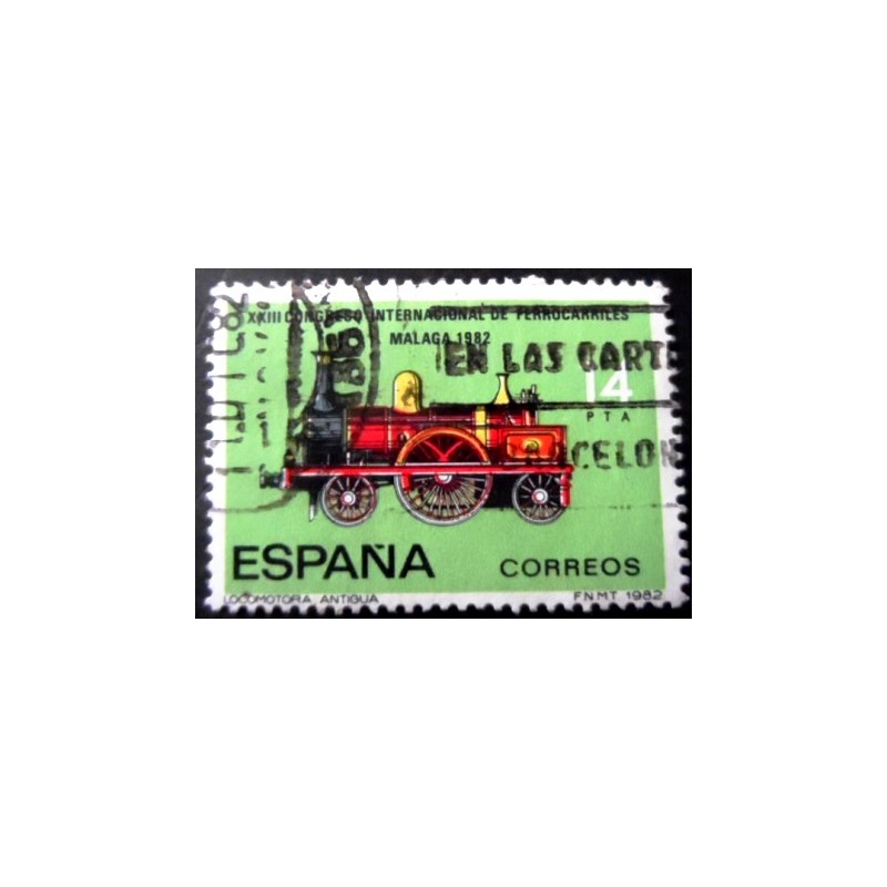 Selo postal da Espanha de 1982 International Railway Congress