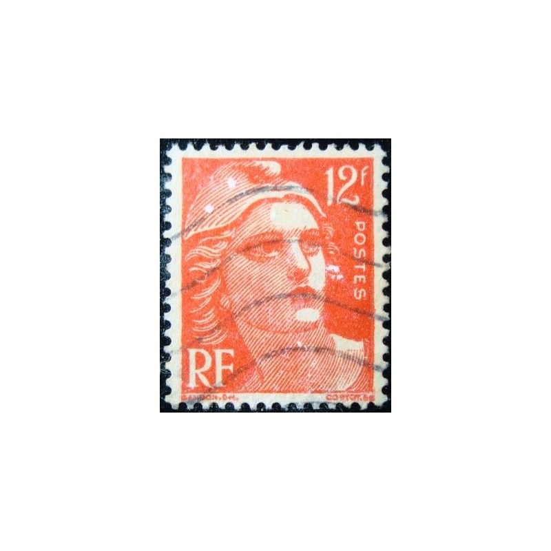 Imagem similar à do selo postal da França 1951 - Marianne type Gandon 12