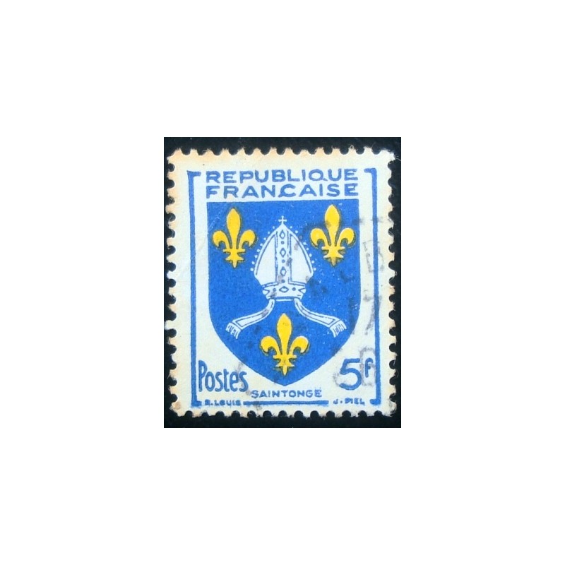 Imagem similar à do selo postal da França de 1954 - Saintonge