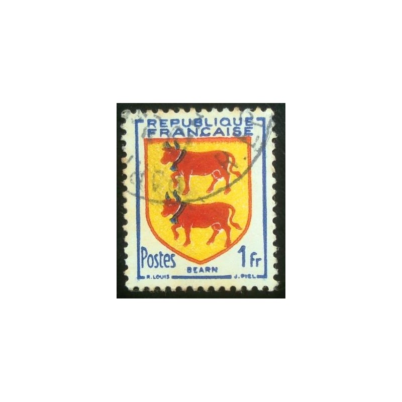 Imagem similar à do selo postal da França de 1951 Bearn