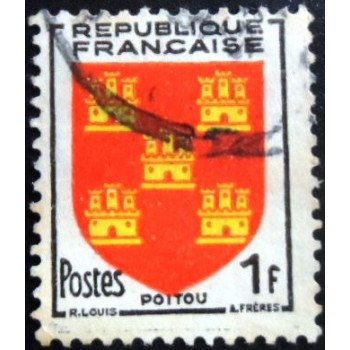 Imagem similar à do Selo postal da França de 1953 Poitou U