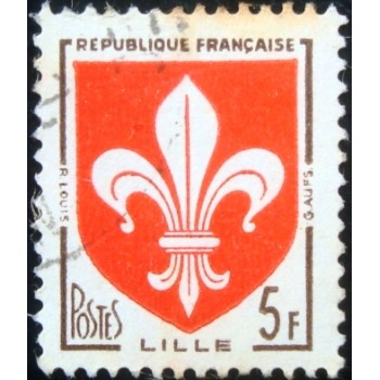 Imagem similar à do selo postal da França de 1958 Lille