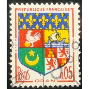 Imagem similar á do selo postal da França de 1960 Oran