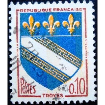 Imagem similar à do selo postal da França de 1970 Troyes