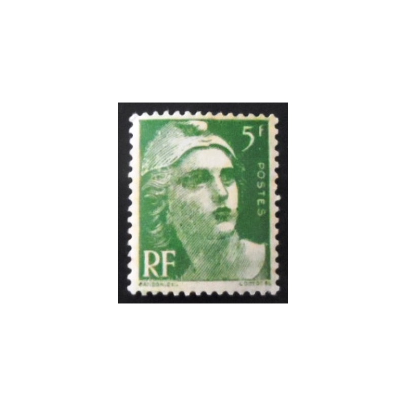 Selo postal da França 1945 - Marianne type Gandon 5 U