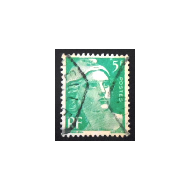 Selo postal da França 1948 Marianne type Gandon 5