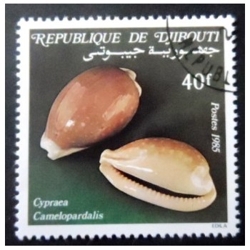 Selo postal de Djibouti de 1985 Camel Cowry