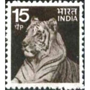 Selo postal da Índia de 1974 Tiger N