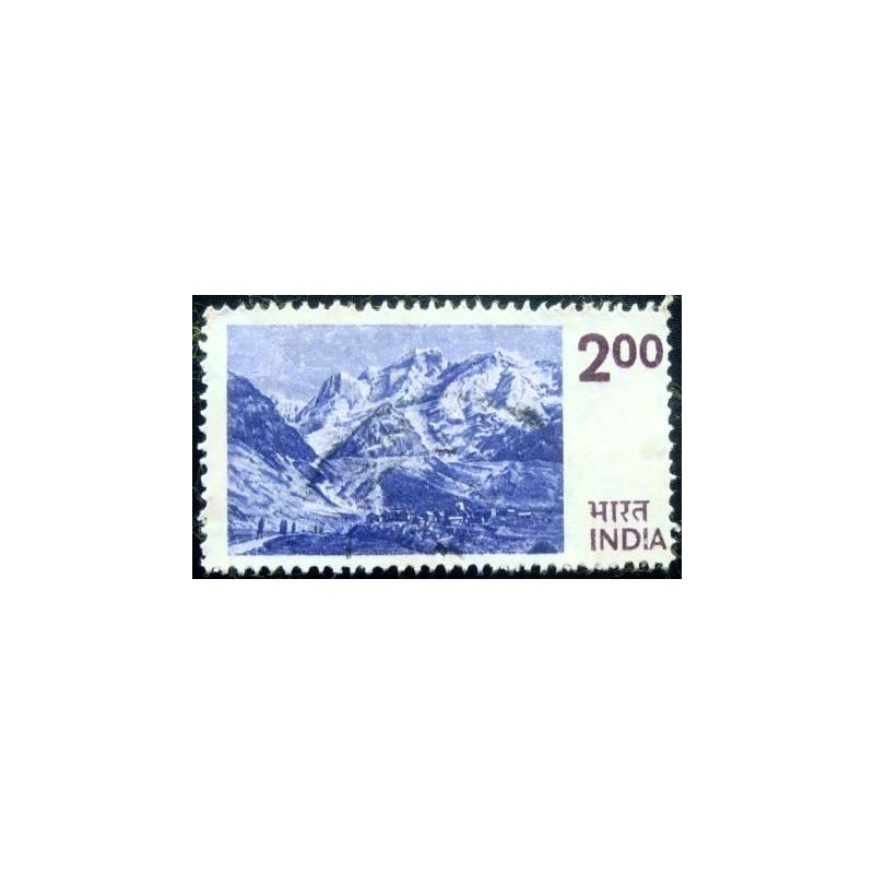 Imagem similar à do selo postal da Índia de 1975 Himalayas