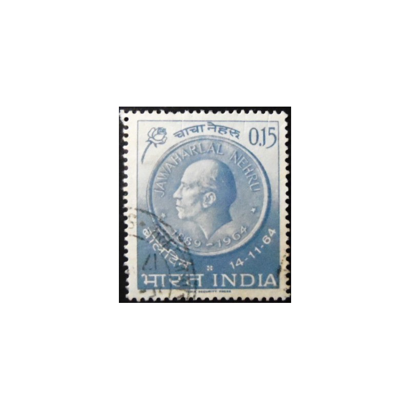 Selo postal da Índia de 1964 Jawaharlal Nehru