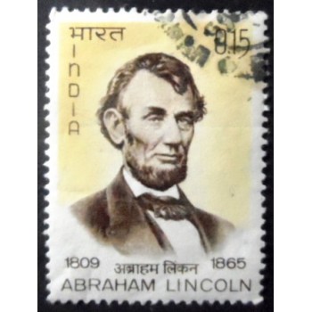 Selo postal da Índia de 1965 Abraham Lincoln