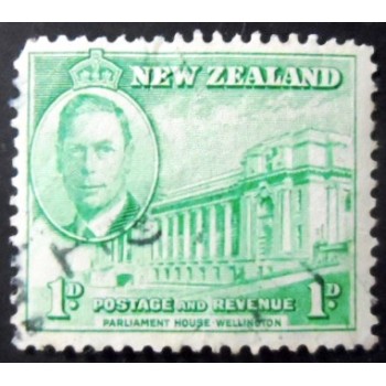 Selo postal da Nova Zelândia de 1946 Parliament House