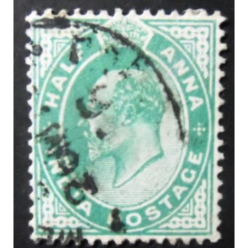 Imagem similar à do selo postal da Índia de 1902 King George VI ½