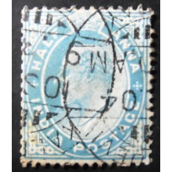 Selo postal da Índia de 1902 King George VI ½
