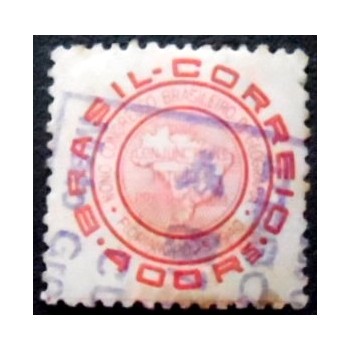 Selo postal do Brasil de 1940 9º Congresso de Geografia U