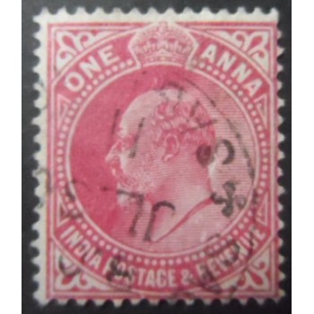 Selo postal da Índia de 1907 King Edward VII 1