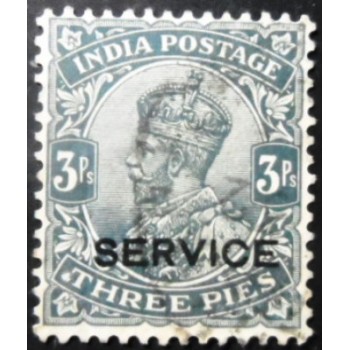 Imagem similar à do selo postal da Índia de 1912 King George V Official 3