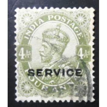 iMAGEM SIMILAR À DO Selo postal da Índia de 1912 King George V 4 Service