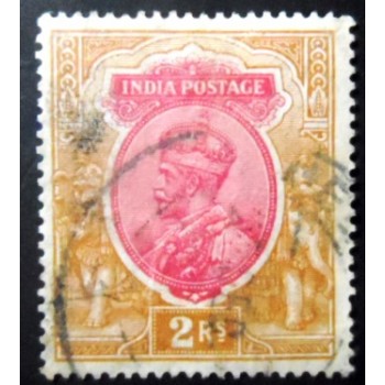 Selo postal da Índia de 1913 King George V 2₹