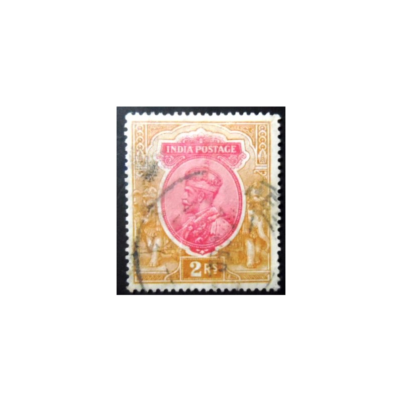 Selo postal da Índia de 1913 King George V 2₹