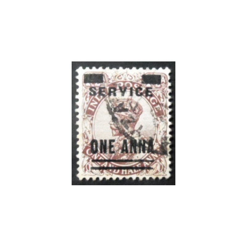 Selo postal da Índia de 1926 King George V 1 Official