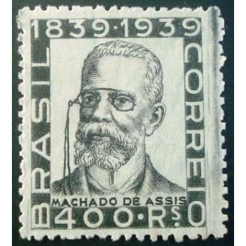 Selo postal do Brasil de 1940 Machado de Assis N