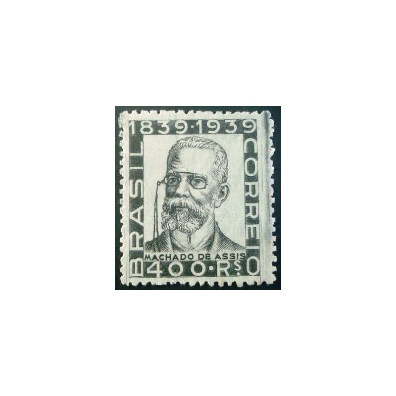 Selo postal do Brasil de 1940 Machado de Assis N