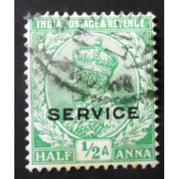 Imagem similar à do selo postal da Índia de 1931 King George V ½ Oficial