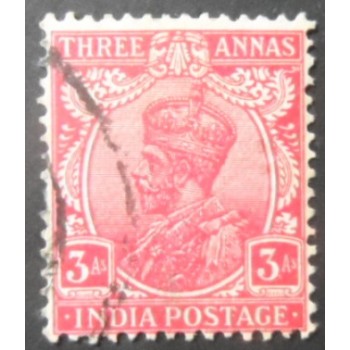 Imagem similar á do selo postal da Índia de 1932 King George V 3