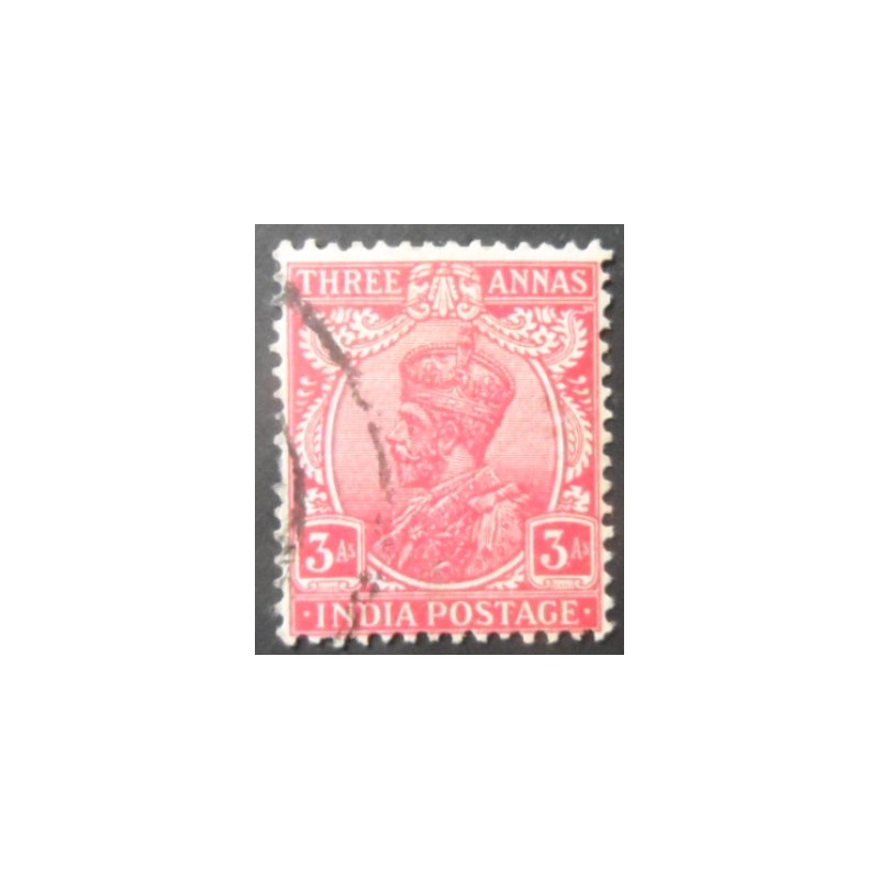 Imagem similar á do selo postal da Índia de 1932 King George V 3