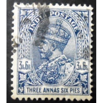 Imagem similar à do selo postal da Índia de 1932 King George V 3'6