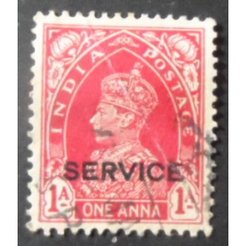 Imagem similar à do selo postal da Índia de 1937 King George V 1 Oficial