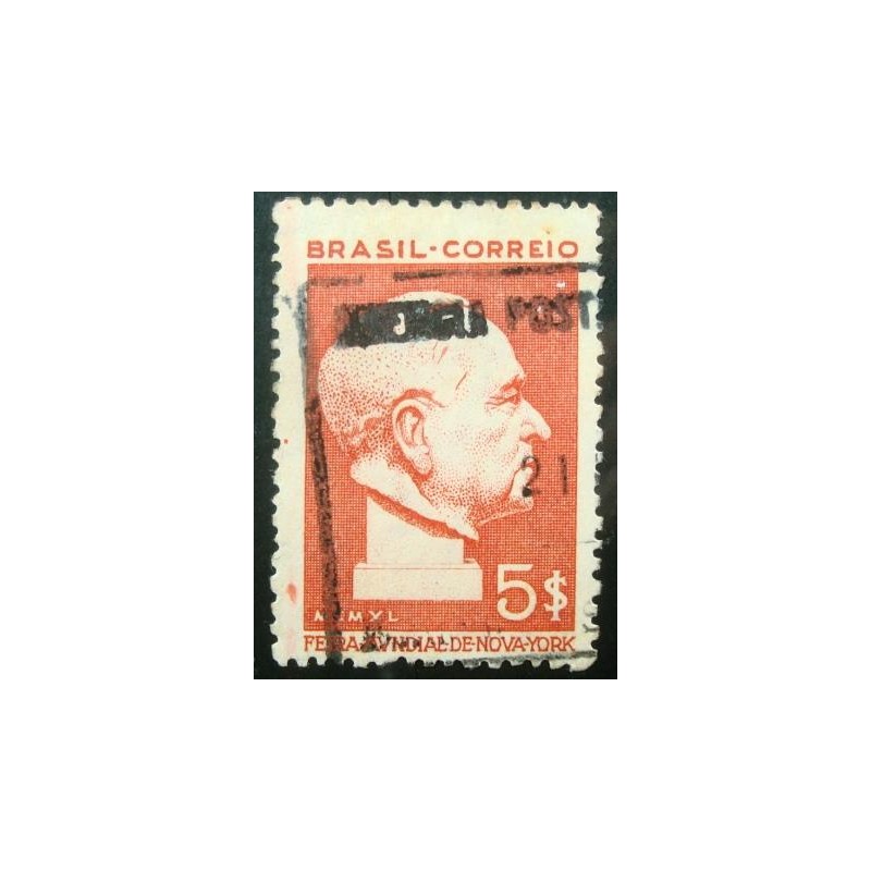 Selo postal do Brasil de 1940 Presidente Vargas