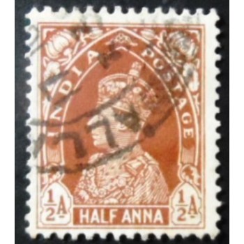 Imagem similar á do selo postal da Índia de 1937 King George VI ½