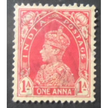 Imagem similar à do selo postal da Índia de 1937 King George VI