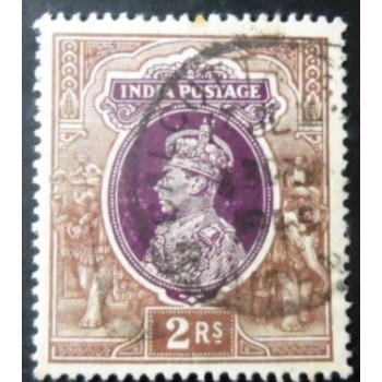 Imagem similar à do selo postal da Índia de 1937 King George VI 2₹