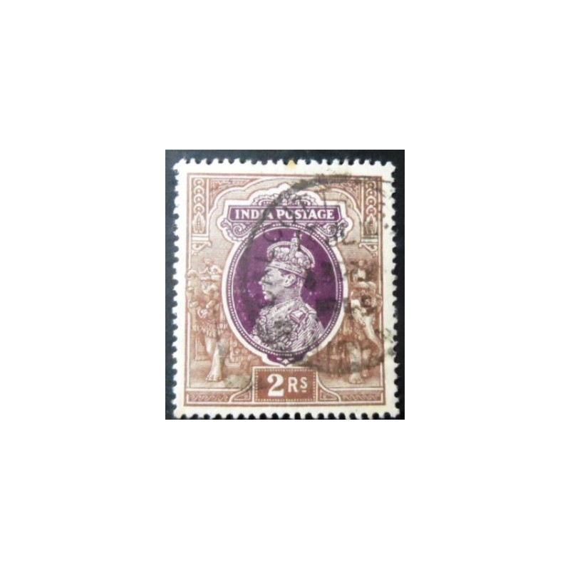 Imagem similar à do selo postal da Índia de 1937 King George VI 2₹