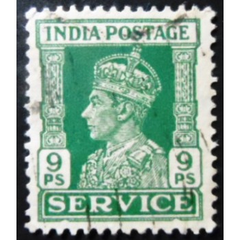 Imagem similar à do selo postal da Índia de 1939 King George VI 9