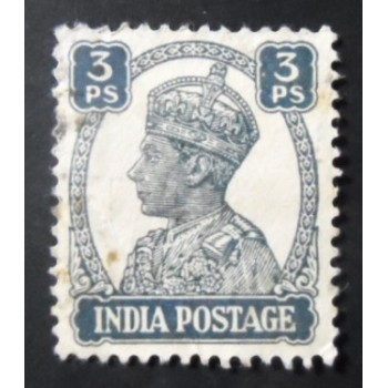 Imagem similar à do selo postal da Índia de 1941 King George VI 3