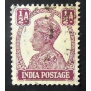 Imagem similar à do selo postal da Índia de 1941 King George VI ½