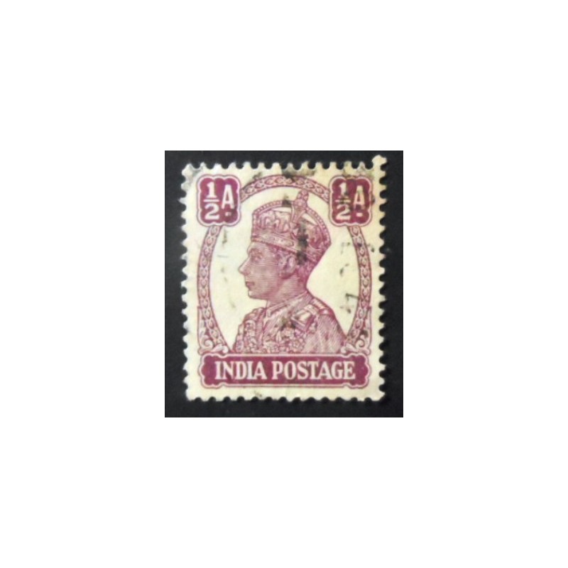 Imagem similar à do selo postal da Índia de 1941 King George VI ½