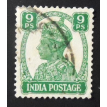 Imagem similar à do selo postal da Índia de 1941 King George VI 9